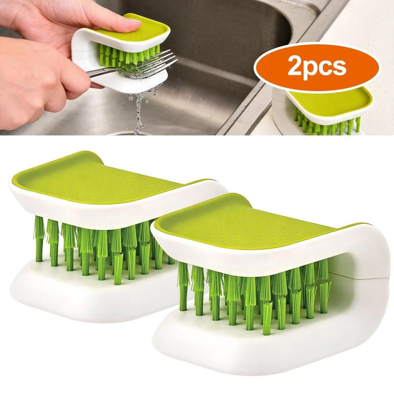 Car Interior Seat Belt Cleaning Brush Special Tool Double-Sided U-Shaped Folding Tray Sponge Diamond Brush Seat Belt Handguard