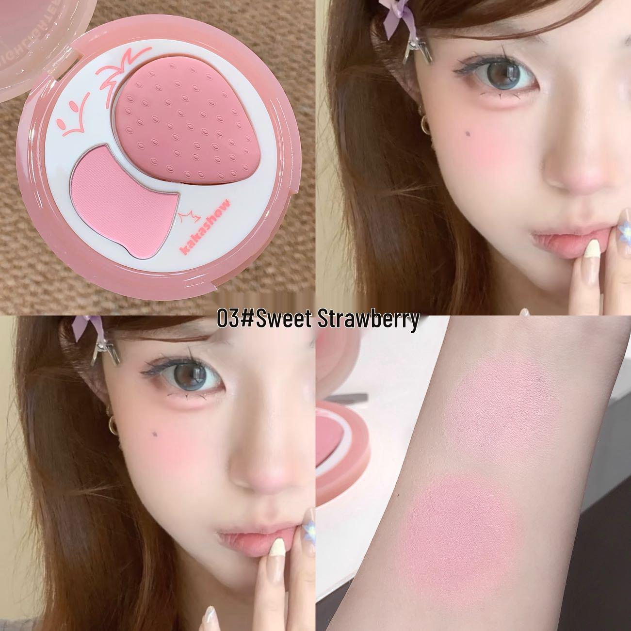 Kakashow Strawberry Two-tone Contour & Highlight Palette