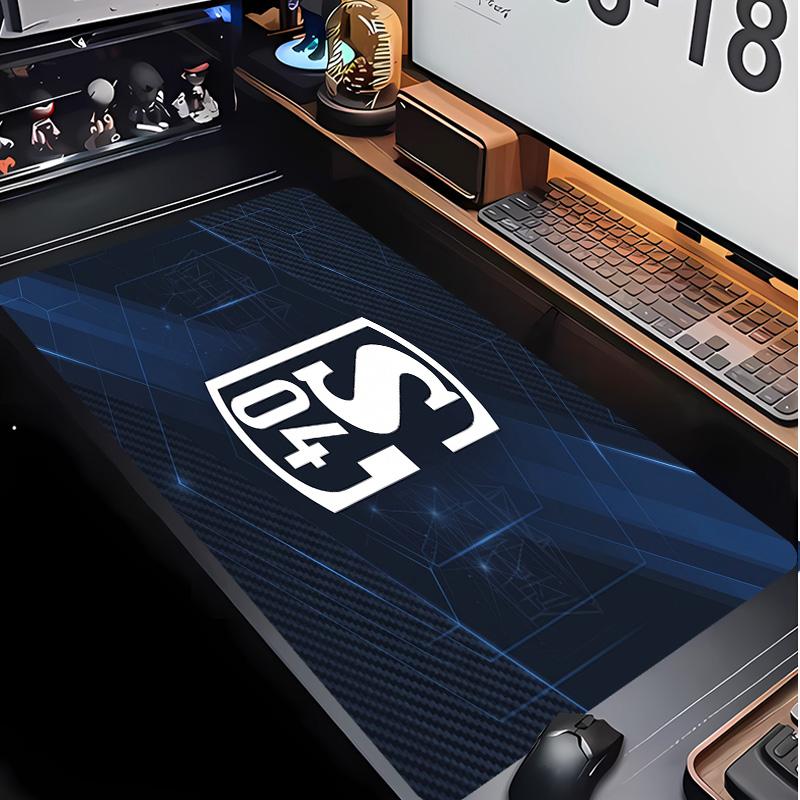 Tappetino per Mouse con Motivo Calcio Schalke 04 Non?Tappetino Mouse da Gioco Antiscivolo con Base in Gomma per Scrivania Ufficio Casa