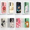 For Infinix Hot50 50i 50Pro 50Pro+ Case Lovely Cat Panda Fall Prevention Unique Phone Cover For Infinix Hot 50 Pro Plus 50i Capa