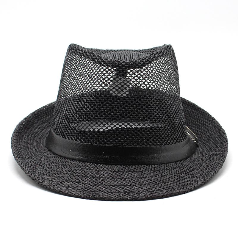 Panama Summer Straw Hat Sun Hat, Summer Sun Protection Travel Beach Woven Top Hat