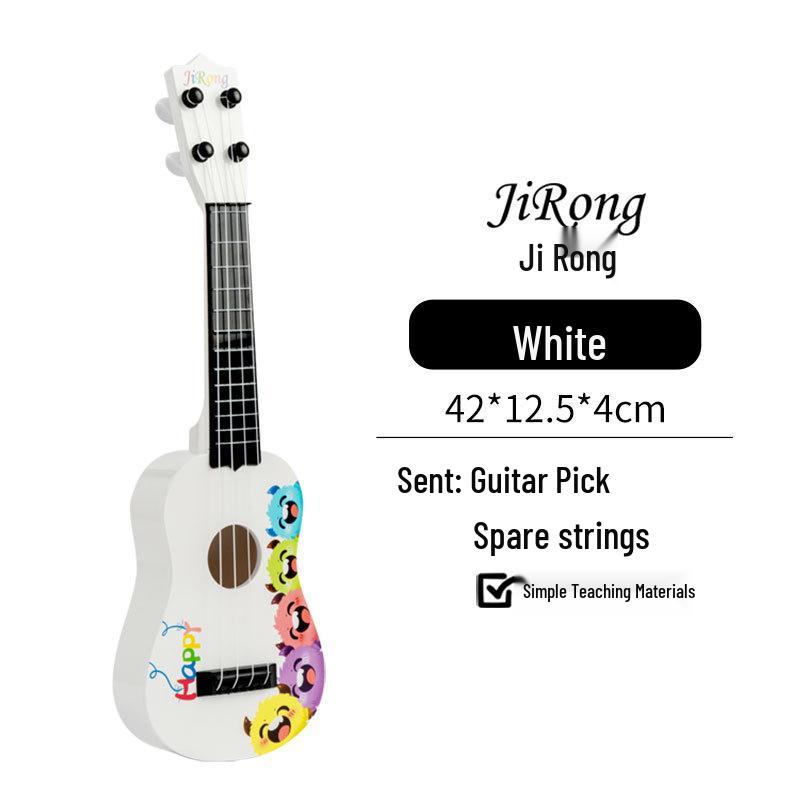 Beginner Ukulele for Students - Stylish, Cute Small Guitar with Monster Design, Ideal for Self-Study