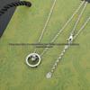 Classic Double G Ring Necklace - Trendy, Distressed, Unisex Clavicle Chain.