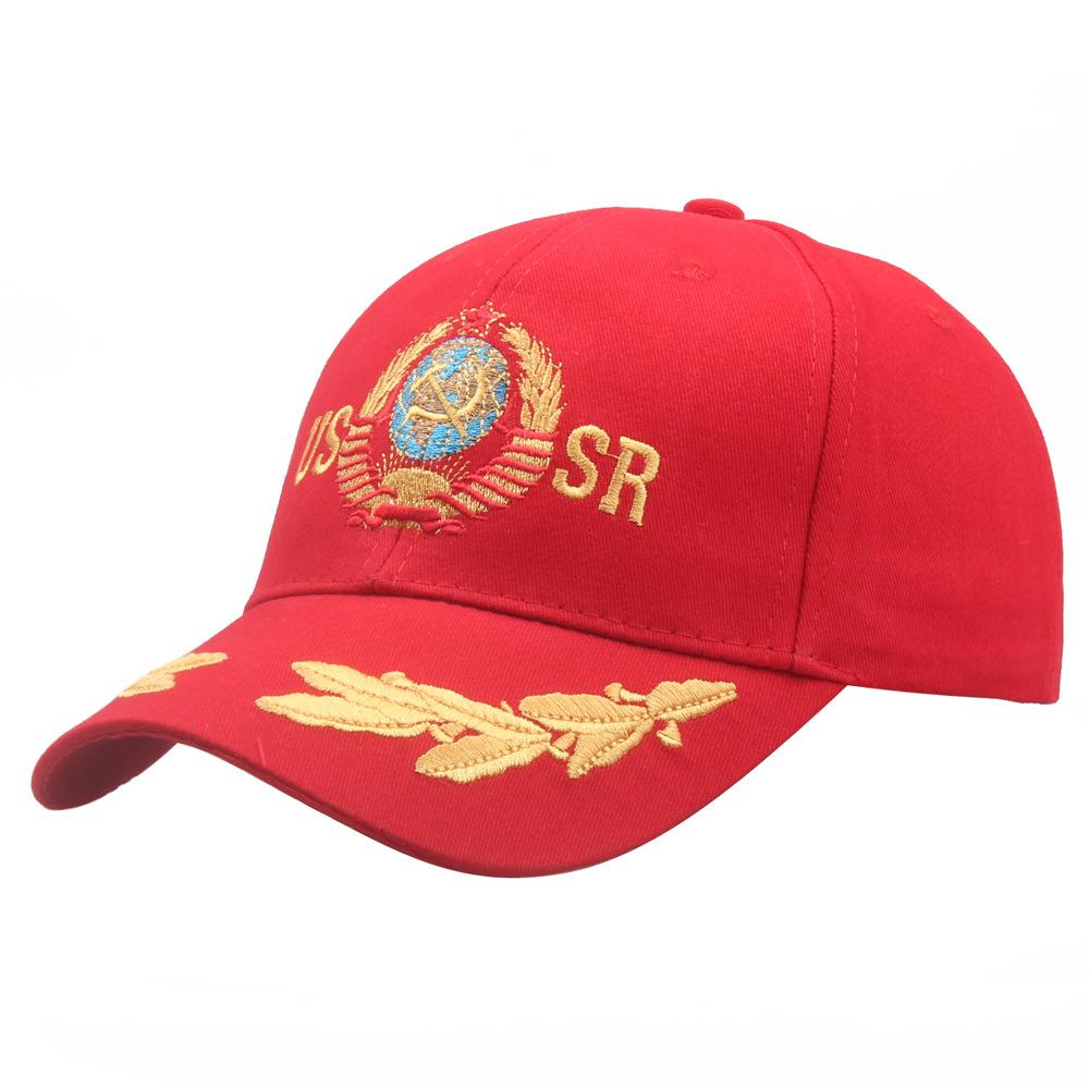 Unisex CCCP / USSR National Emblem Baseball Cap Cotton Snapback Caps Adjustable Sun Hat Outdoor Visor Hats High Quality