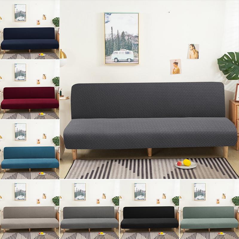 LEVIVEL Kalın Elastik Kanepe Yatak Örtüsü Slipcover Katlanır Kolsuz Kanepe Koltuk Örtüsü Oturma Odası İçin Esnek Koltuk Örtüsü Koruyucu