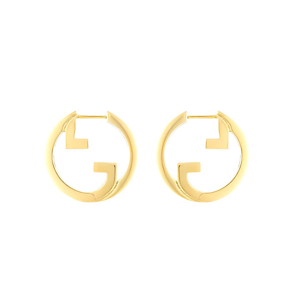 Gucci Blondie Circular Fashion Jewelry Round Interlocking Double G Metal Earrings Women earrings Gold 774534I46008005