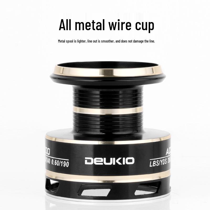 Dequ Sea Rod Spinning Fishing Reel with All-Metal Spool