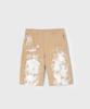 BIRTHDAYSUIT Painted Double Knee Shorts (Beige)