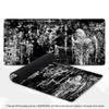 Gothic Dark Angel XXL Gaming Mouse Pad Black White Cross Sketch Deskmat Non-Slip Rubber Keyboard Mat Computer Gamer Mousepad