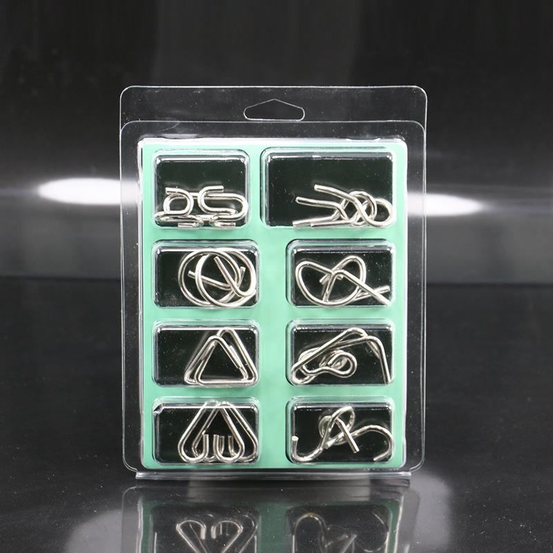 IQ Toys 8-teiliges Puzzle-Set - TikTok Trend Interlocking Rings