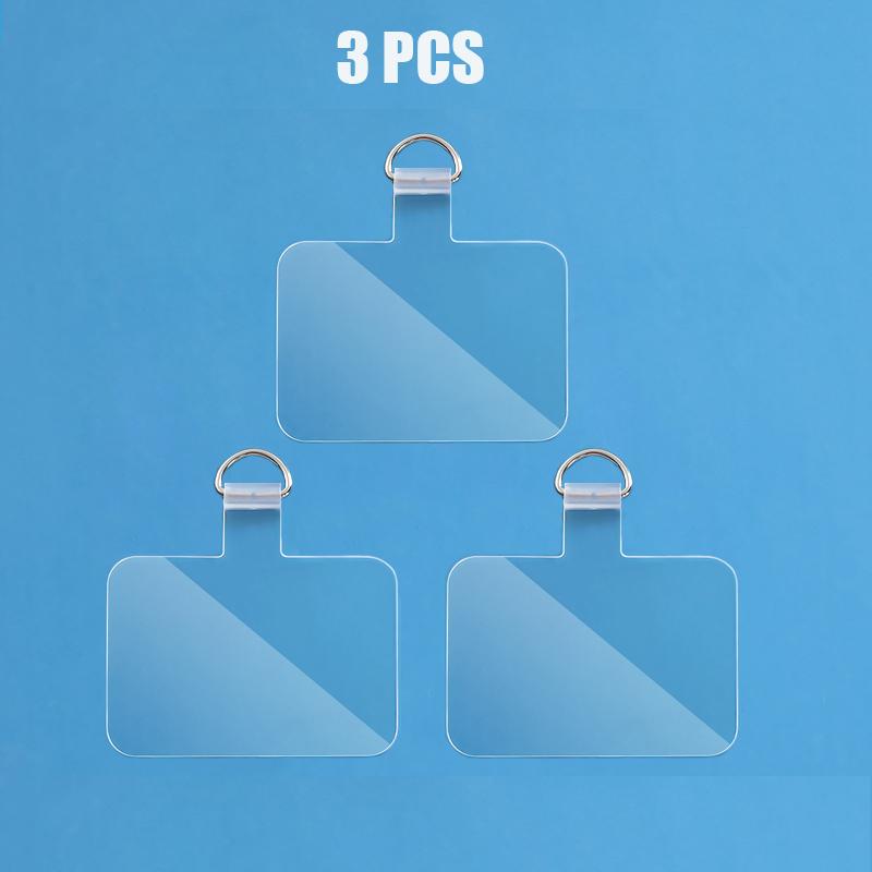 Universal Mobile Phone Anti-lost Lanyard Card Gasket Transparent Tpu Detachable Phone Hanging Cord Strap Patch Tether Pad