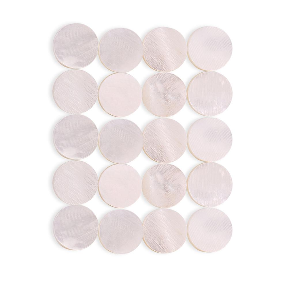 20Pcs Fretboard 6mm Inlay Dots Markers for Guitar Ukulele Bass Mandolin Banjo Decor