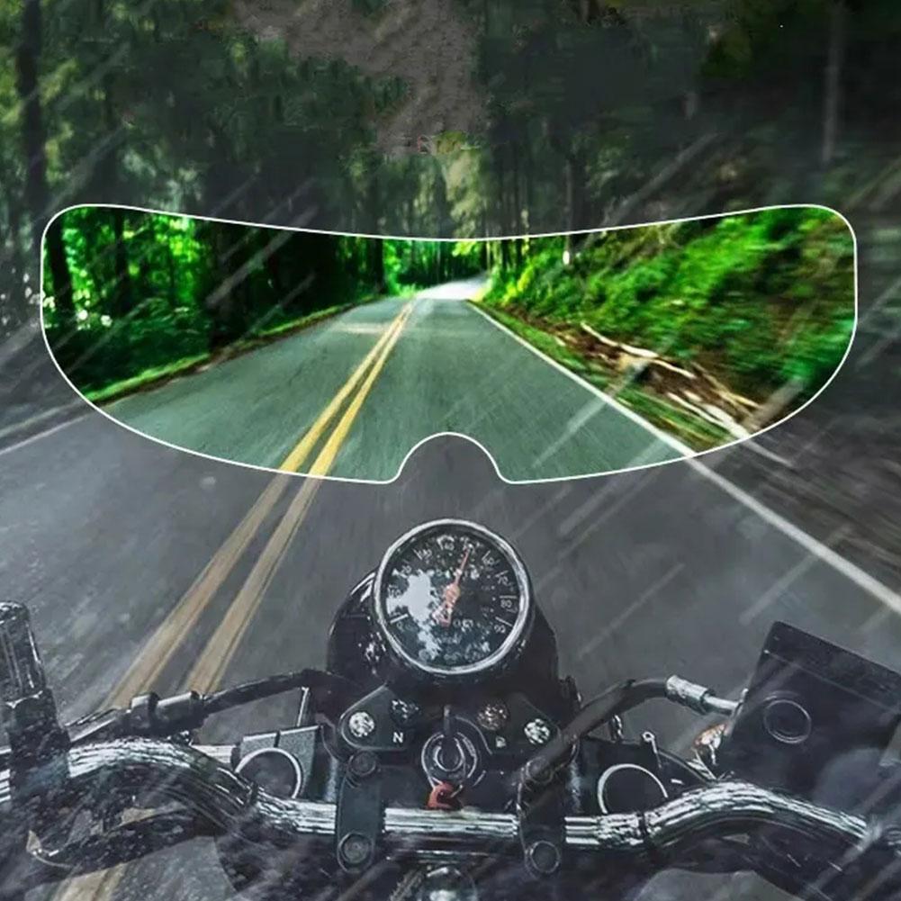 Universal Motorcycle Helmet Clear Patch Film Anti-fog Film Motocross Film Sticker And 1PC Coating Nano Helmet Rain W8U0