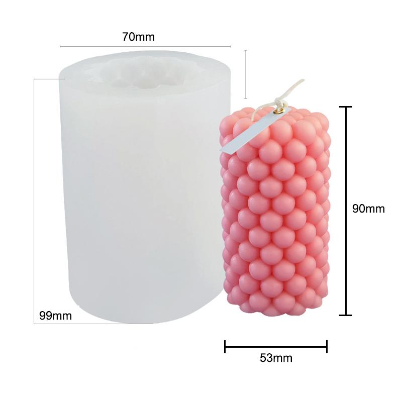 

3D ароматерапевтическая свеча силиконовая форма DIY круглый шар поделки декоративная штукатурка мыло ручной работы принадлежности для изготовления свечей инструмент