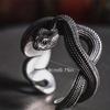 Fashion Snake Metal Ring Women Jewelry Adjustable Size Ring Alloy Texture Trendy Women Accessories for Fashion Lover