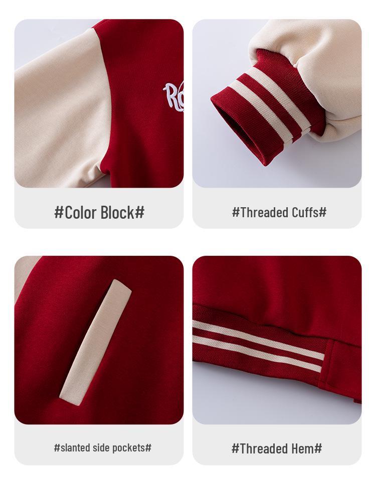 Girls' Stylish Baseball Jacket - 2025 New Spring/Autumn Fashion Outerwear for Big Kids