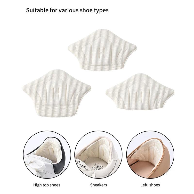 Adjustable Size Antiwear Feet Pad Cushion Insert Insole 3pairs Insoles Patch Heel Pads for Sport Shoes Back Sticker