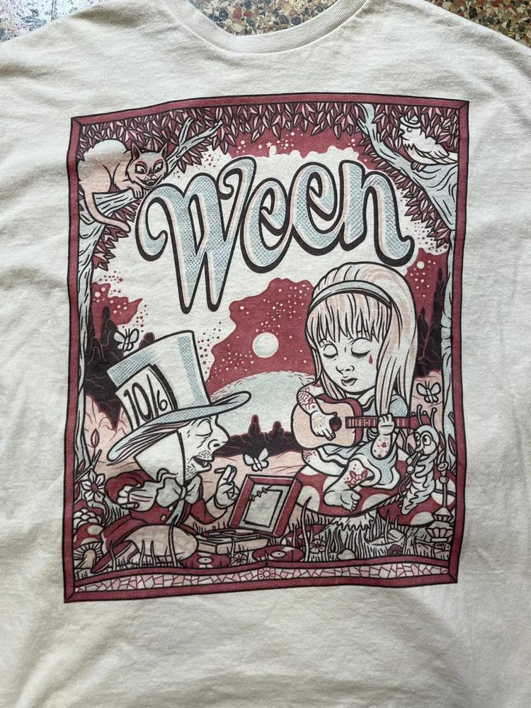 Винтажная футболка группы WEEN Полный размер от S до 5XL PA154 Унисекс футболка L