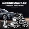 Neu Heiß 2026 4 Stück Auto Rad Reifen Ventilkappen Metall Auto Zubehör Staubdicht für Mercedes Benz AMG Smart Fortwo C300 E200 V177