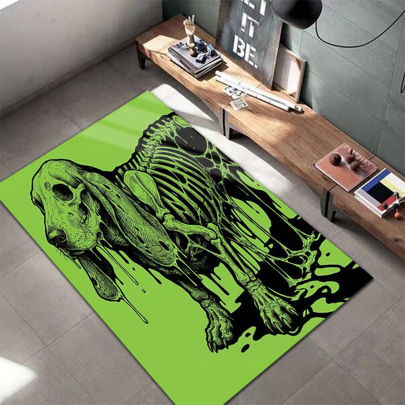 Green mucus animal Pattern Square Carpet,Area Rug,Carpet Rug for Living Room Bedroom Sofa Playroom Decor,Non-slip Floor Mat,Holiday Birthday Gifts