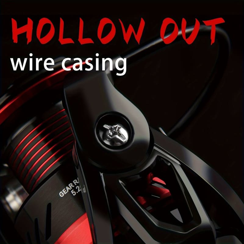 Vollmetall 1000-7000 Serie Spinnfischrollen Aluminiumkonstruktion Großartig für Salzwasser- und Süßwasserfischen Langlebiges Angelgerät