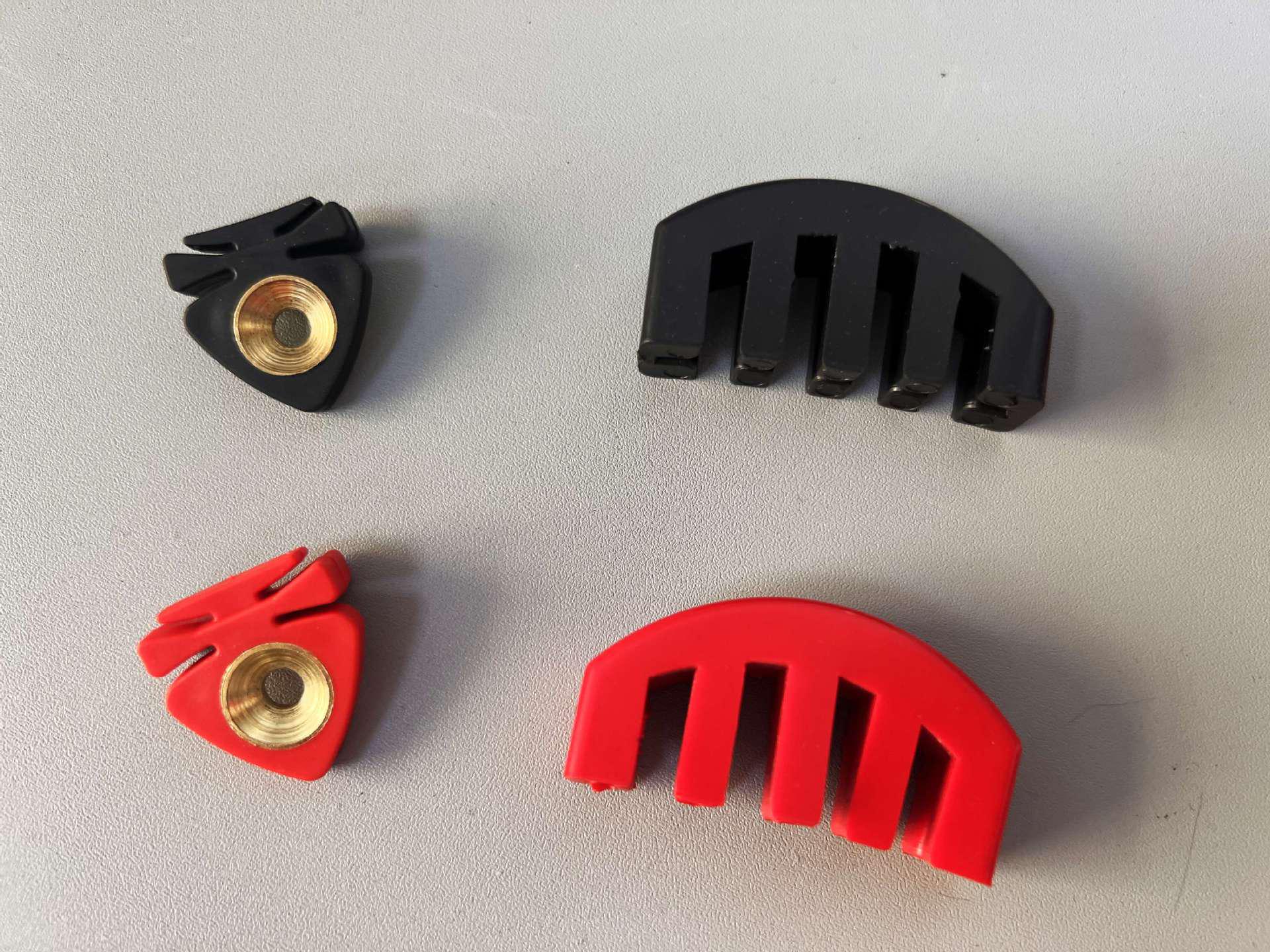 Professional Violin Mute Silencer - Black/Red Shield Mute + Small Grasp Mute чёрный