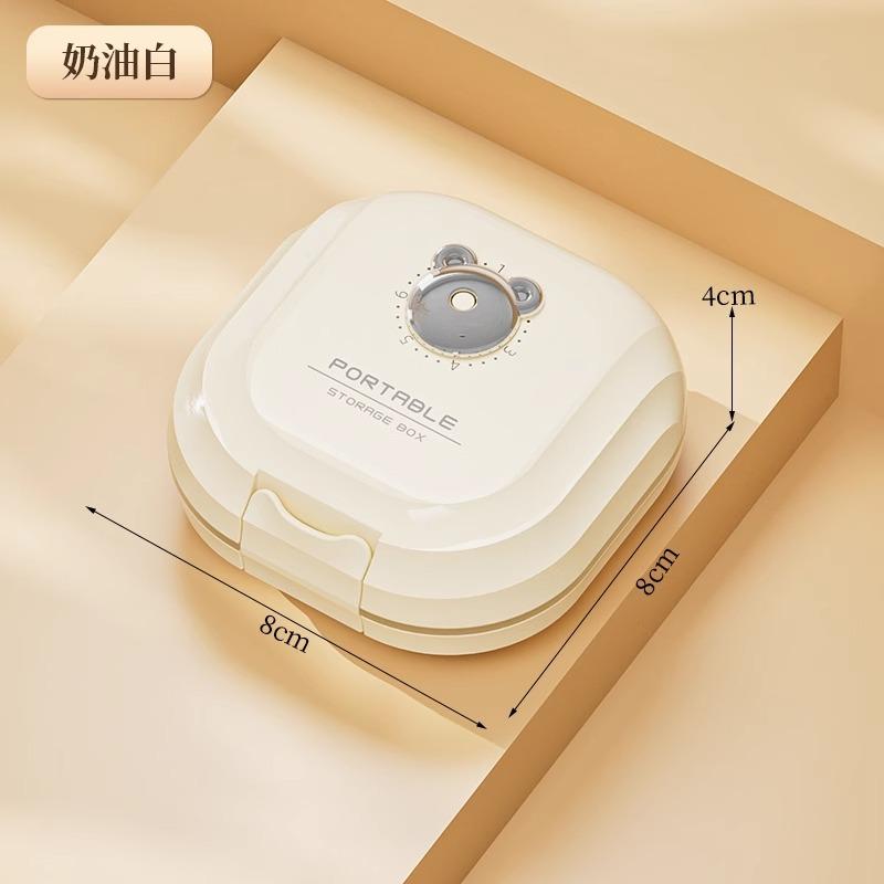 Medicine box portable, medicine packing box seven days a week, three meals a day, sealed mini, small medicine box for the elderly
