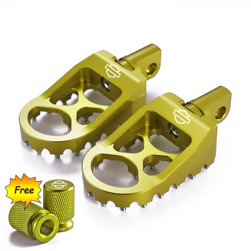 Motocyklové stupačky MX Široké tlusté stupačky Pedály s kolíky řazení pro Harley Sportster XL 883 1200 Dyna Street Bob Bobber