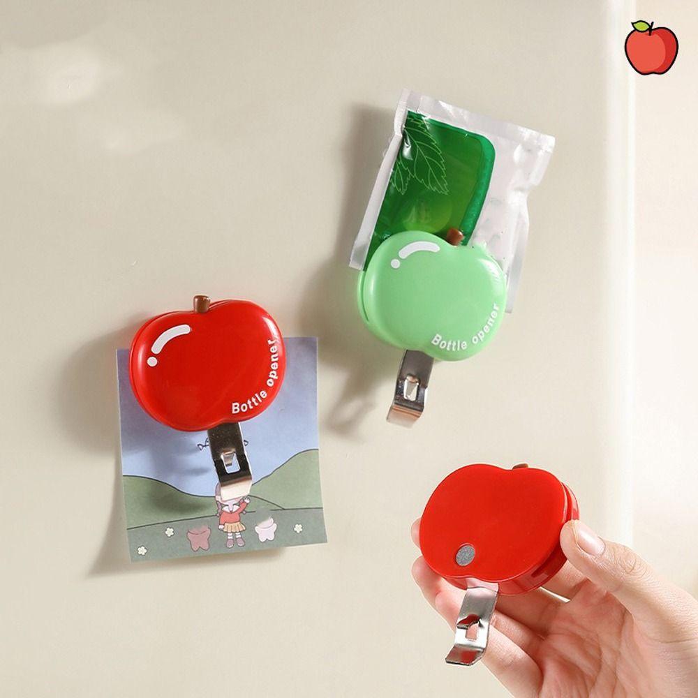 2pcs Fruit Shape Magnets Bottle Opener Multifunctional Refrigerator Corkscrew Bar Use