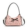 Niche Design Bow Underarm Bag Women's 2025 New Handbag Fashion Shoulder Messenger Bag Sweet Baguette Bag