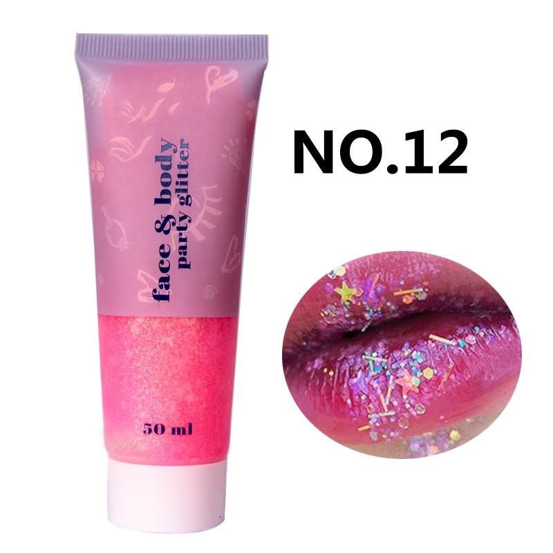 Sequin Gel Scale Face Body Lip Sequin Eye Shadow Dazzling Stage Makeup 50ml