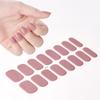 16Tips White French Semi-Cured Gel Nail Patch Sliders Full Cover Gel Nail Stickers For UV Lamp Adhesive Decals Manicure Patch #7