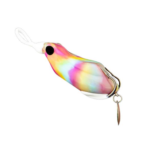 Fishing Lure Artificial Bait with Drainage Holes Realistic Looking Vibrant Color Sharp Hook Frog Fake Lure Bait Fishing Tackle