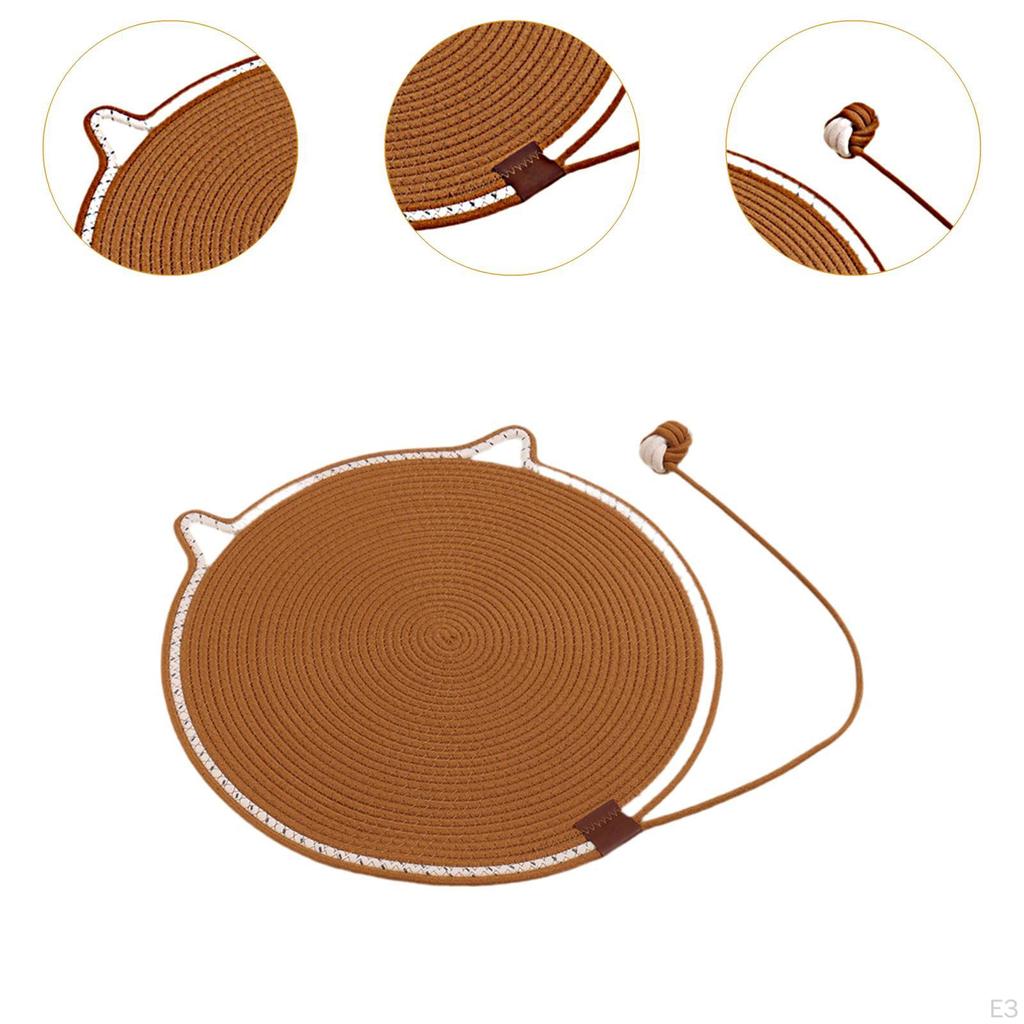 Cat Scratcher Mat Furniture Protector Cotton Rope Horizontal Scratch Pad Scratching for