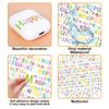 Mini Colorful Waterproof Letter Stickers for Journal DIY Decoration
