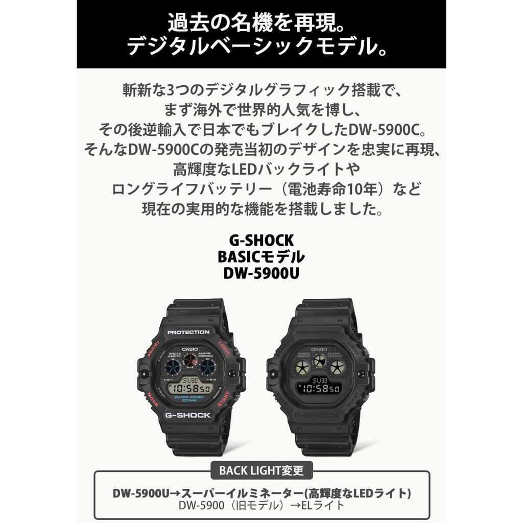 Casio Pánské hodinky G-Shock DW-5900UBB-1JF Černé - Autentický japonský model