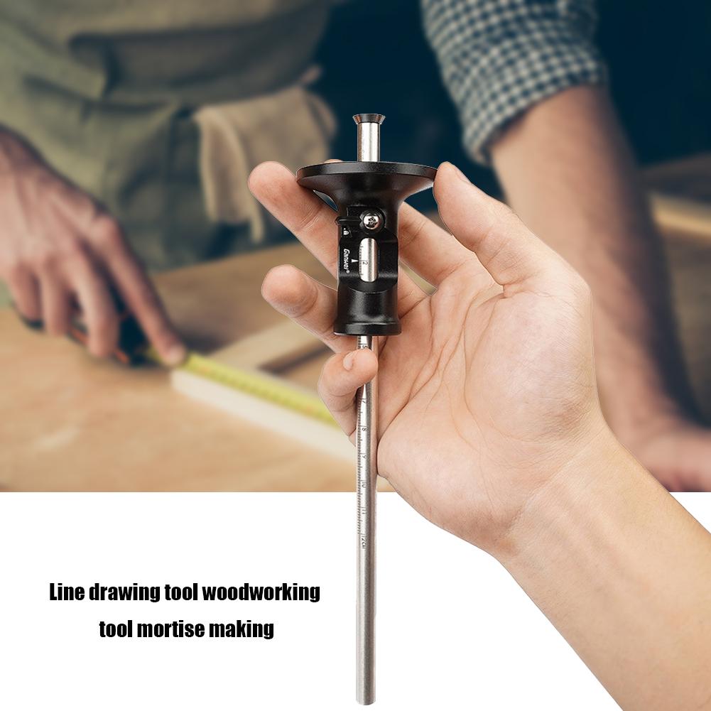Adjustable Parallel Marking Gauge Carpenter Parallel Line Scriber with Scale