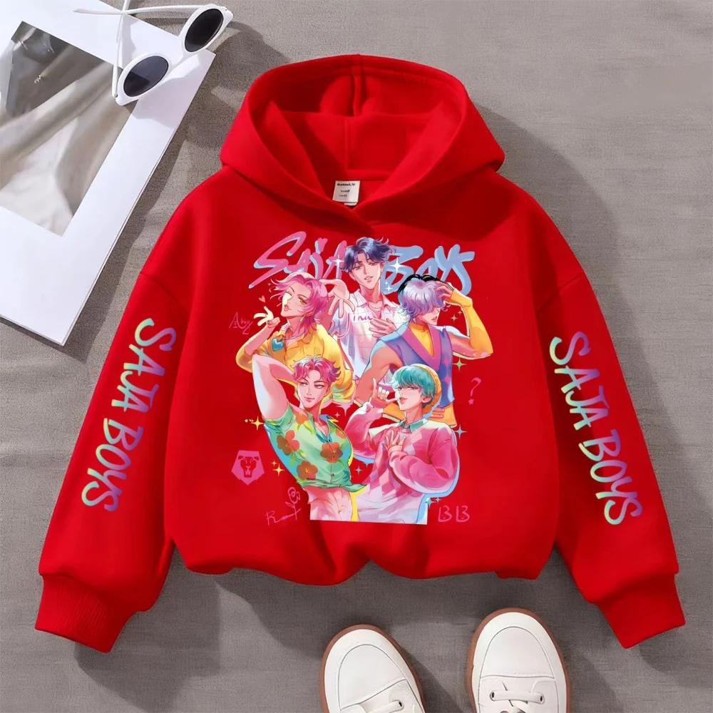 Kpop Witcher Children's Clothing Men and Girls Autumn/Winter Fashion Comfortable Hooded Sweatshirt