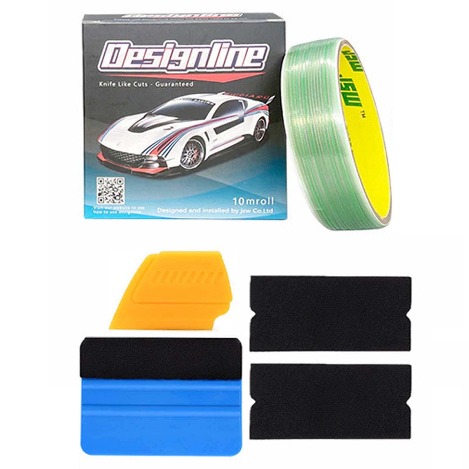 

Лента для резки ленты Оклейка автомобиля 5 м/10 м Синий аппликатор Ракель Желтый ракель для деталей Черный 10M