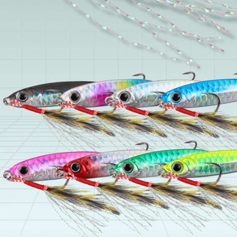 Micro Metal Jig 7G 10G 15G 20G 25G 30G Shore Casting Jigging Lure Shore Casting Saltwater  Fishing Lure Bit Artificial Bait