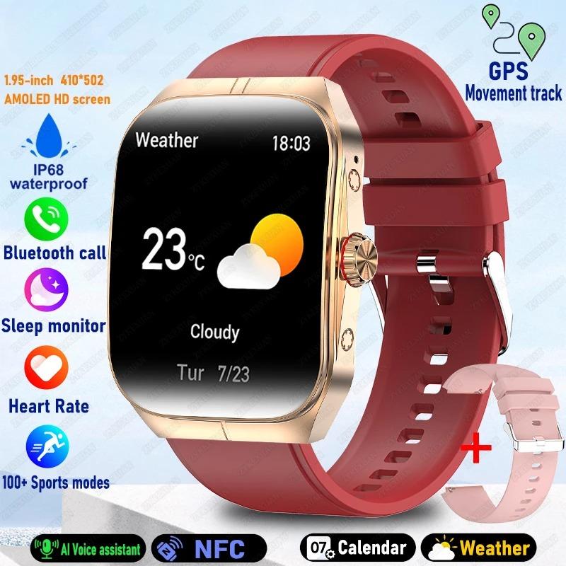 New HD   screen ForWatch 4 Pro Sports Smart Watches Men GPS Track Waterproof Bluetooth Call NFC Smart Watch
