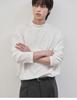 WORK ON BODY OFF Rested Semi-Overfit Mock Neck Knit [White]
