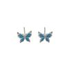 Sweet Butterfly Earrings for Women with Versatile Simple and Niche Temperament Light Luxury High-end Earrings