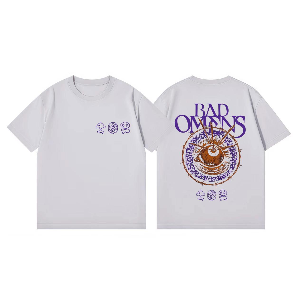 

Rock Band Bad Omens Merch T Shirt Mens Womens Gothic Fashion Vintage Y2K Short Sleeve Tshirts Summer Casual Loose Cotton Top 4XL