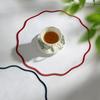 Yousheng Scalloped Round Placemat Linen Machine Washable Placemat Heat Insulation Table Mat for Dining Table Protection