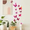 12Pcs Butterflies Wall Sticker Decals Stickers On The Wall New Year Home Decorations 3D Butterfly PVC Wallpaper for Living Room