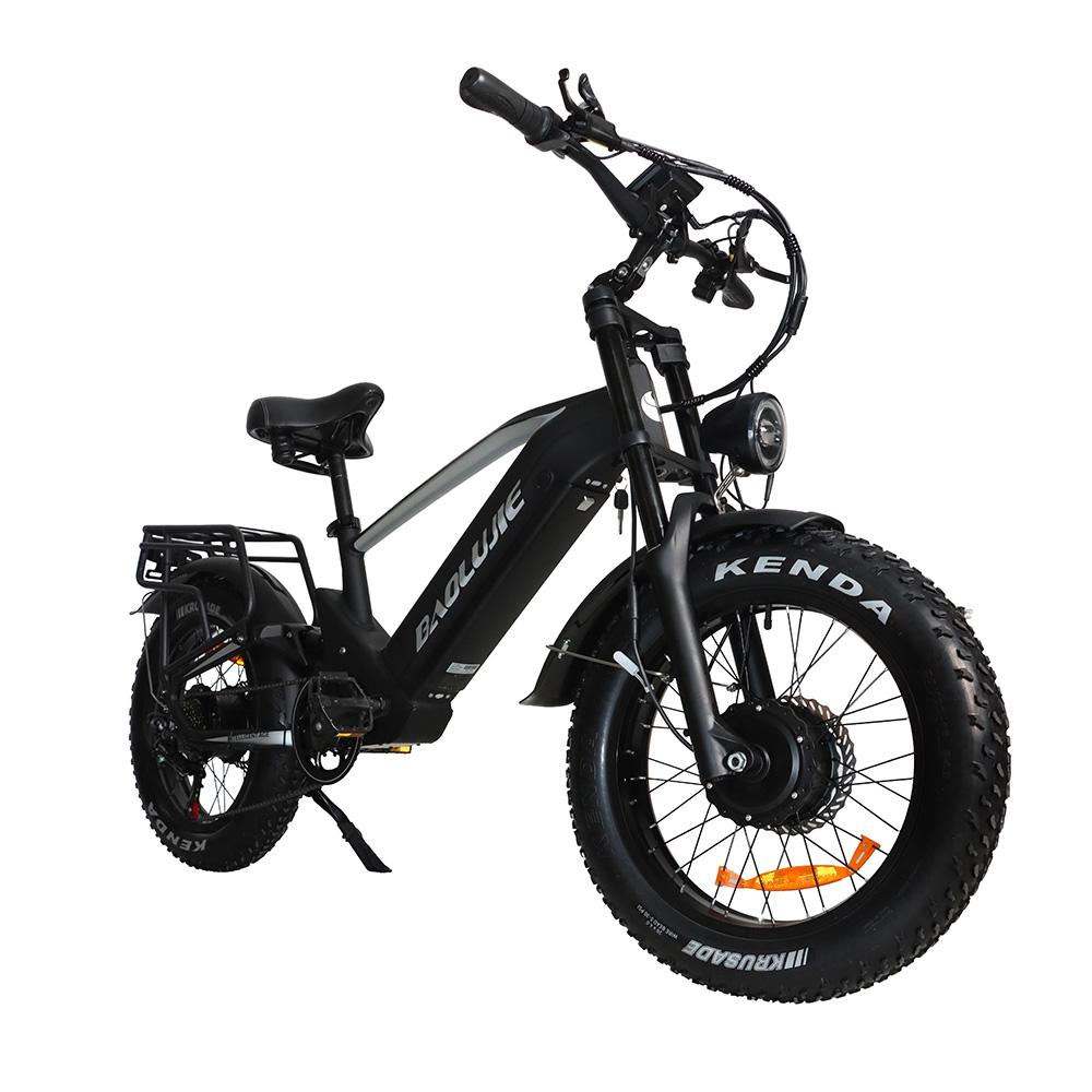 BAOLUJIE P4-DP2011 Elektrisches Mountainbike, 48V 20AH Abnehmbarer Akku schwarz