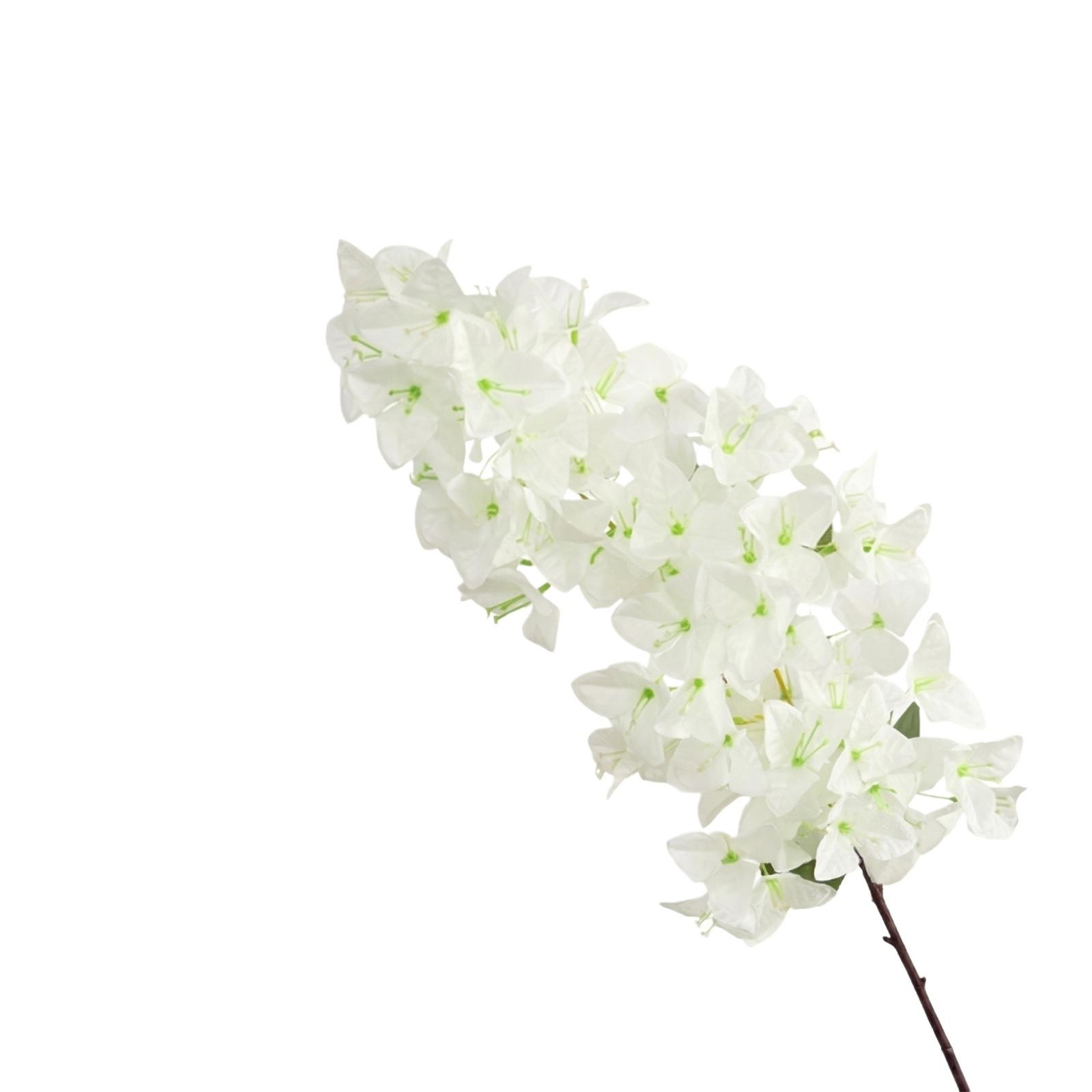 

Artificial Bougainvillea Bouquet, Fake Flower, Home Decor, Bedroom Ornament, Luxury Floral Art, Living Room & Dining Table Decoration One Size білий