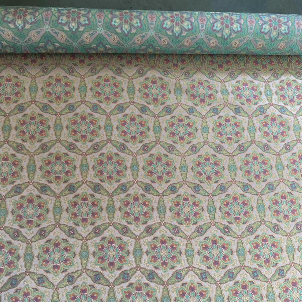 Taklit Song Hanedanı Altın Brokar Kumaş - Etekler, Çiğongsamlar ve Çocuk Giyimleri için Dunhuang Serisi.