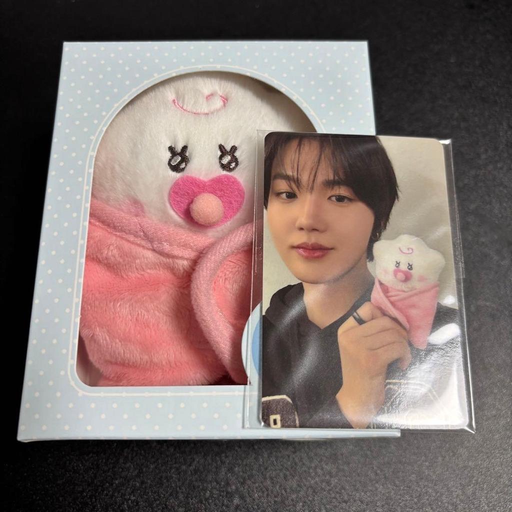[USED] TRESURE Doyoung Baby Plush Toy with LINE Trading Card (TRUZ)